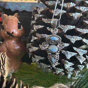 925 Sterling Golden hills turquoise necklace